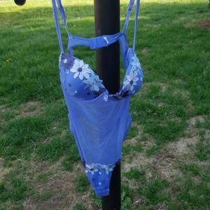 Frederick's of Hollywood periwinkle nightie